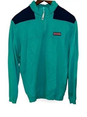 Y2K Vineyard Vines Teal Shep Shirt Pullover Size Men’s Medium